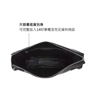 【MONTBLANC 萬寶龍】大師傑作（大班）全粒面小牛皮(郵差包 / 側背包 / 信差包)