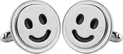 [JYHLSHBA] Cufflinks For Men 1 Pair Of Smiling Smiley Face Cufflinks Men'S French Shirt Suit Cufflinks Armpins