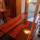 Epoxy Table, Handmade Dining Table, Clear Epoxy Resin Table, Home Decor