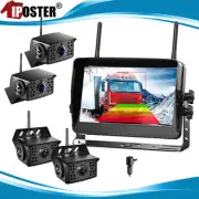 7" Wireless Touch Split Monitor DVR BSD 1080P Backup Camera Reversing System