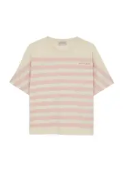 Moncler Kids Striped Cotton T-shirt (12-14 Years) - Pink & Other - 12 Years 12 years