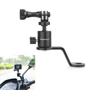 Aluminum Motorcycle Mirror Mount with Gopro Hero 13/12/11/10/9/8 AKASO DJI Os...