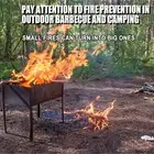 H (1) Fireproof Mat Outdoor Fire Pit Fire Grill Mat Fire Pit Mat Grill Insulat