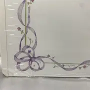 Creative Memories Lavender Ribbon 12X12 Border Blank Scrapbook Pages RCM 12BB