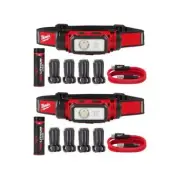 Milwaukee Headlamps Flashlights 600 Lumens Led Redlithium Hard Hat Headlamp