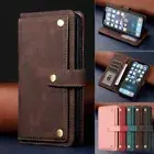 For Samsung S24 S23 S22 S21/S20 FE Ultra S10 S9 Case Leather Wallet Flip Cover