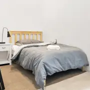 Timber Bed Frame/Pine Wood/MDF/Easy Assembly/Natural Wood Color