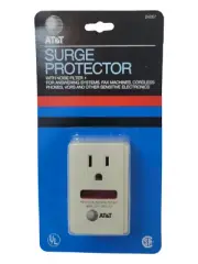 AT&T 24267 Surge Protector Electronics Protector Power Outlet Plug Noise Filter