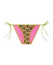 Greca-print side-tie bikini bottoms 5 Pink