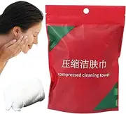 Compressed Towels Travel, 20X Expandable Face Washcloths, 8.66x7.87 inches Individually Packed Soft and Skin-Friendly, Shrunk Towelettes for Cleaning, Shower, Outdoor Use