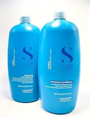 Alfaparf Curls Enhancing Low Shampoo 1000 ml and Enhancing Conditioner 1000 ml set