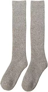 [nonono] HM Long socks Winter Men's Knee Wool Long Stocking Thick Warm Comfortable Plush Thermal Compression High Male Sock 1 Pair 1