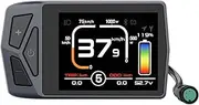 Varstrom EKD01 EBike Display: 2.4" Ebike Screen for BAFANG BBS02B/01B HD Mid Motor with 0-9 PAS Levels,UART Protocol Bluetooth EBike Computer with 5PIN Female Circular Connector&Type C Charging Port