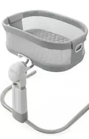 Graco DreamMore Bedside Bassinet Deluxe with Calming Motion Skyler Light Gray