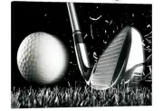 Golf Canvas Wall Art Black and White, Framed Golf Art for Walls,Golf Artwork