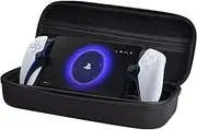 Yaslayp Travel Case Compatible with PlayStations Portal Remote Player,Protective Cover Hard Shell for PlayStation5-Built in Stand Design / Waterproof and Shockproof (Black)
