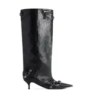Balenciaga Pointed-Toe Heeled Boots 37.5,36,37,38.5,38,39.5,39,40,36.5,41 black