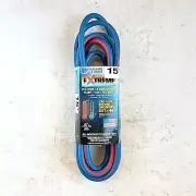 15' 12 Gauge Cold Weather Extension Cord w Lighted Outlet - Made in USA