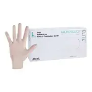 Ansell Perry 3093 Micro-Touch Elite Vinyl Gloves Large Powder Free 100/Pk