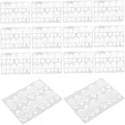 VICASKY 20 Sheets Waterproof Nail Glue Tape Double Sided Tape 2 Sided Tape Waterproof Tape Waterproof Stickers Double Sided Adhesive Tape Tabs Transparent Gummed Paper