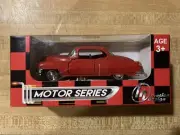 Die Cast Metal Wind Up 1953 Cadillac Series 62 Red Toy Car New In Box