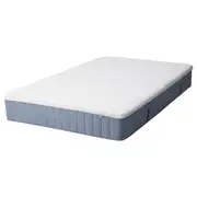 VITMÅSEN pocket sprung mattress, with latex extra firm/light blue, Double