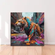 Graffiti Tiger Limited Edition High Quality Home Decor Australian Made