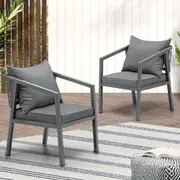 Livsip Outdoor Chairs Furniture Garden Patio Armchair Lounge Sofa