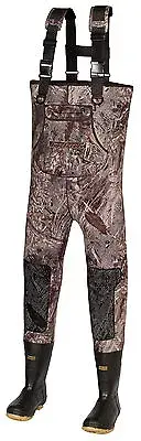 4mm Titanium Duck Blind Camo Hunting Neoprene Wader Lug Boots Size 11 King