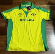 Vintage Cricket Australia ASICS One Day 2019 World Cup Shirt XXL Offical BNWT