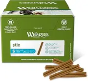 WHIMZEES Stix Dental Dog Treats, Bulk Box, Small (7-12 kg Dogs), Natural Daily Dental Chews (150 Count)