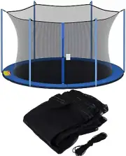 12ft 13ft 14ft 15ft Trampoline Net for 6/8-Pole Replacement Safety Enclosure Net