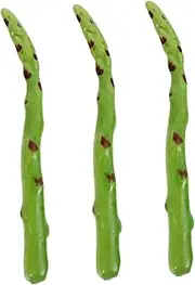ERINGOGO Artificial Asparagus 3pcs Foam Simulated Vegetable Models Decorative Fake Veggies for Home Decor and Photo Shooting Props