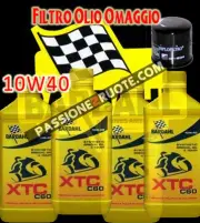 4LT Engine Oil Bardahl XTC C60 10W40 + Filter Servicing Kawasaki Ninja 250