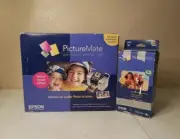 New Box Epson PictureMate Photo Lab Deluxe Viewer Edition w/ PictureMate Paper
