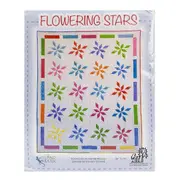 Flowering Stars Quilt Pattern by Cindi McCracken Designs Foundation Pieced