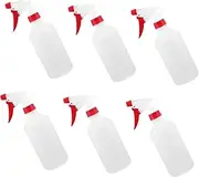 Totority 6Pcs Empty Plastic Spray Bottles for Hair Cleaning Plant Watering Lightweight Leak Transparent Design Travel Essential Ergonomic Sprayer