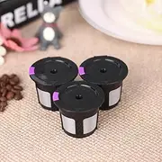 Labymos 3pcs/Set Reusable Coffee Capsule for 2.0& 1.0 ers Refillable Coffee