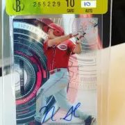 NICK SENZEL 2017 HIGH TEK RC AUTO SP AUTO BGS RCR 10 PRISTINE 10 - REDS RC