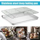 Steel Baking Cookie Baking Tray Baking Mat Baking Sheets Cooling Rack Set