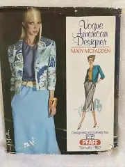 Vogue American Designer Mary Mcfadden Jacket Blouse Skirt Belt Size 6 - 14 Uncut
