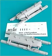 RSK48-0318 Leskit, 1/48, M310 Type, 2 Rails, Hellfire Sille Launcher, Pack of 2, Plastic Model Parts