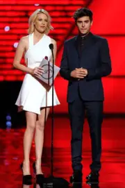 Actress January Jones actor Zac Efron present onstage at the 2010 - Old Photo 4