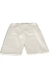 Denim White Straight 3/4 Pants Stretchy Elastic Waist Size20 Millers New/Tags