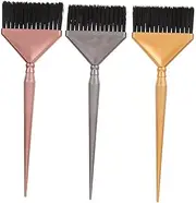 LOLIPPYY 3Pcs Hair Dye Brush Essential Hair Coloring Tools for Salon and Home Use Flexible Tinting Applicator for Easy and Neat Hair Coloring Includes Hair Bleaching Brush