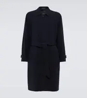 [Giorgio Armani] Giorgio Armani Wool-blend coat AU 96 blue