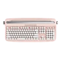 在飛比找誠品線上優惠-actto復古打字機鍵盤/ 數字款/ 玫瑰粉
