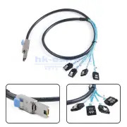 SFF-8088 SAS 26Pin to 4 SATA Adapter Hard Disk Drive Splitter Data Cable 1-3M