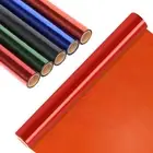 1 Roll 98.42FT X 15.74’’ Cellophane Wrap Roll Transparent Light Red Cellophane