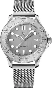 [TYBERLEY] Pagani Design 1818 Classic Men's Mechanical Watch Japanese Movement Rotatable Stainless Steel Bezel 100M Waterproof Automatic Diving Watch Date Display